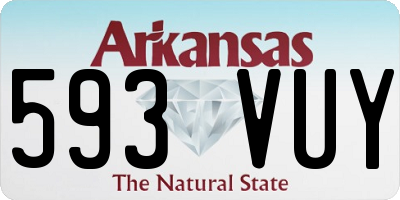AR license plate 593VUY
