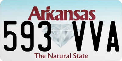 AR license plate 593VVA