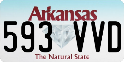 AR license plate 593VVD