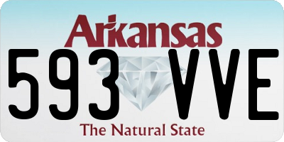 AR license plate 593VVE
