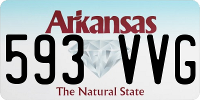 AR license plate 593VVG