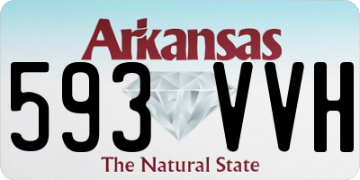 AR license plate 593VVH