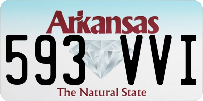 AR license plate 593VVI