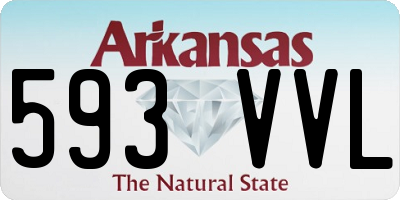 AR license plate 593VVL