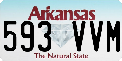 AR license plate 593VVM