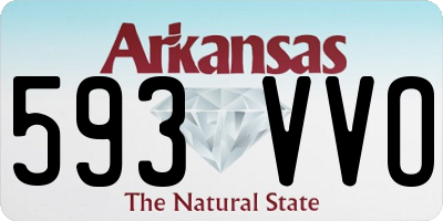 AR license plate 593VVO