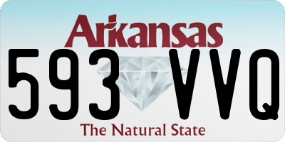 AR license plate 593VVQ