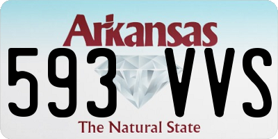 AR license plate 593VVS