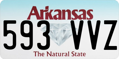AR license plate 593VVZ