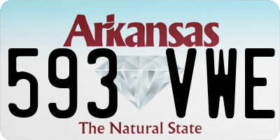 AR license plate 593VWE