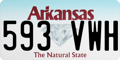 AR license plate 593VWH