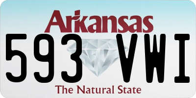 AR license plate 593VWI