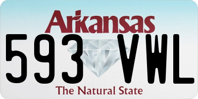 AR license plate 593VWL