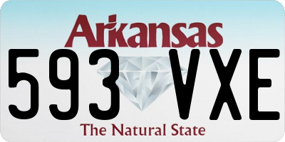 AR license plate 593VXE