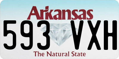 AR license plate 593VXH