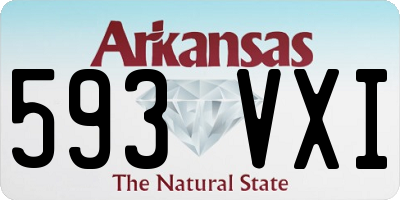AR license plate 593VXI