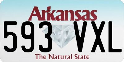 AR license plate 593VXL