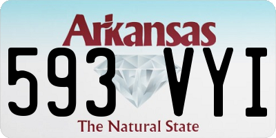 AR license plate 593VYI