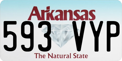 AR license plate 593VYP