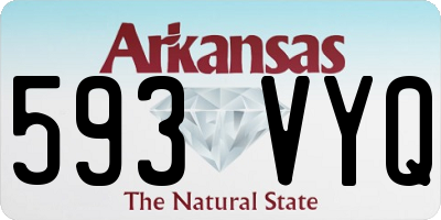 AR license plate 593VYQ