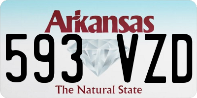 AR license plate 593VZD
