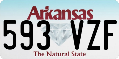 AR license plate 593VZF