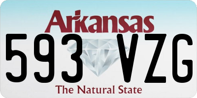 AR license plate 593VZG