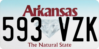 AR license plate 593VZK