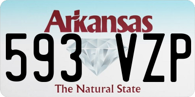AR license plate 593VZP