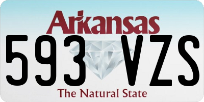 AR license plate 593VZS
