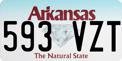 AR license plate 593VZT