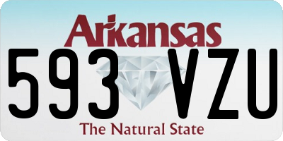 AR license plate 593VZU