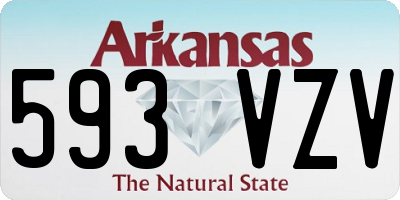 AR license plate 593VZV