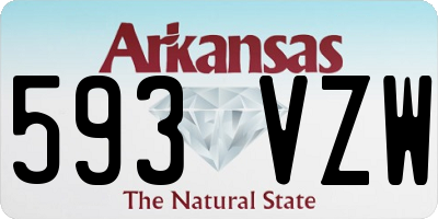 AR license plate 593VZW