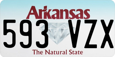 AR license plate 593VZX