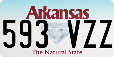 AR license plate 593VZZ