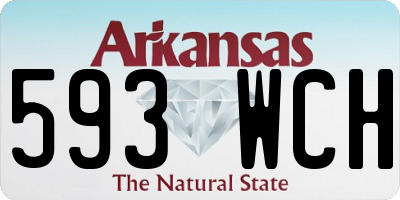 AR license plate 593WCH