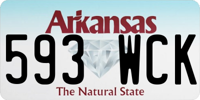 AR license plate 593WCK