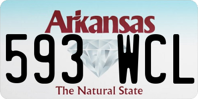 AR license plate 593WCL