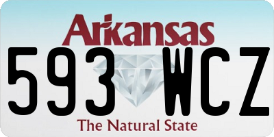 AR license plate 593WCZ
