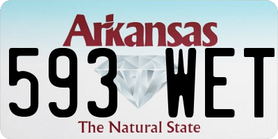 AR license plate 593WET