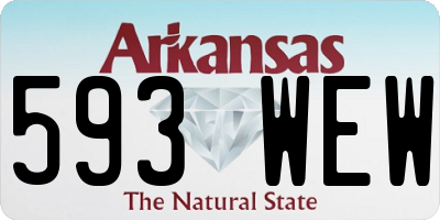 AR license plate 593WEW