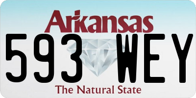 AR license plate 593WEY