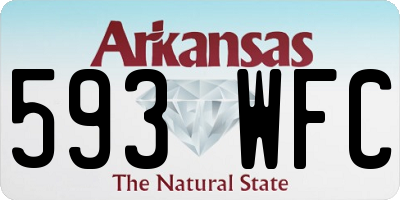 AR license plate 593WFC