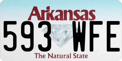 AR license plate 593WFE