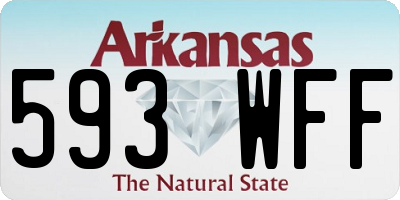 AR license plate 593WFF