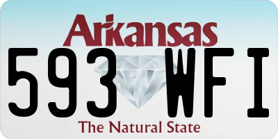 AR license plate 593WFI