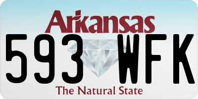 AR license plate 593WFK