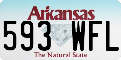 AR license plate 593WFL