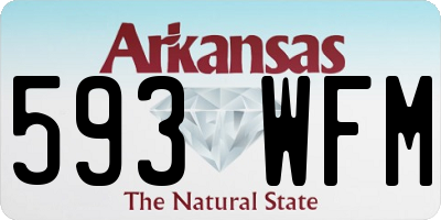 AR license plate 593WFM